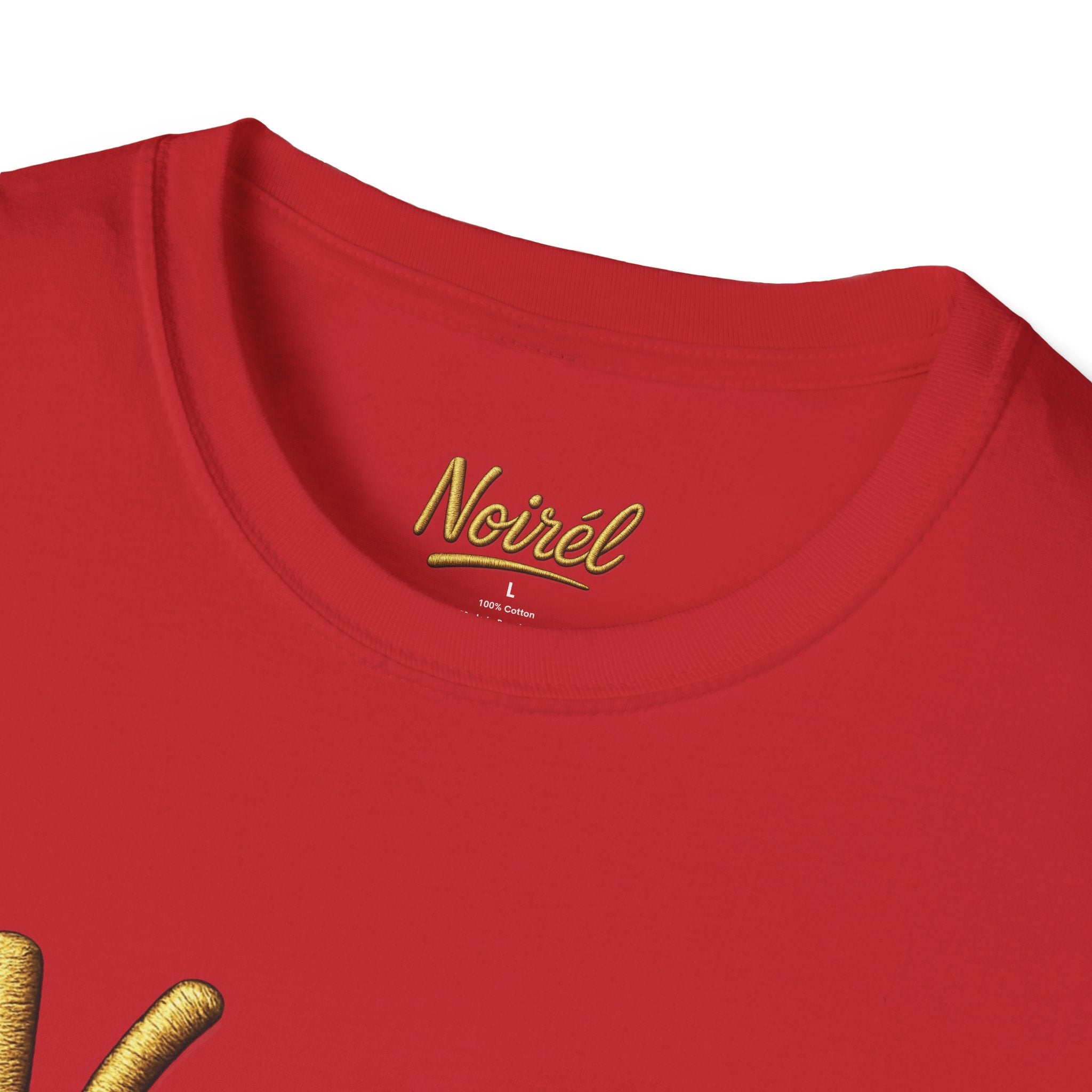 NOIRÉL T-Shirt – Gold Script Print