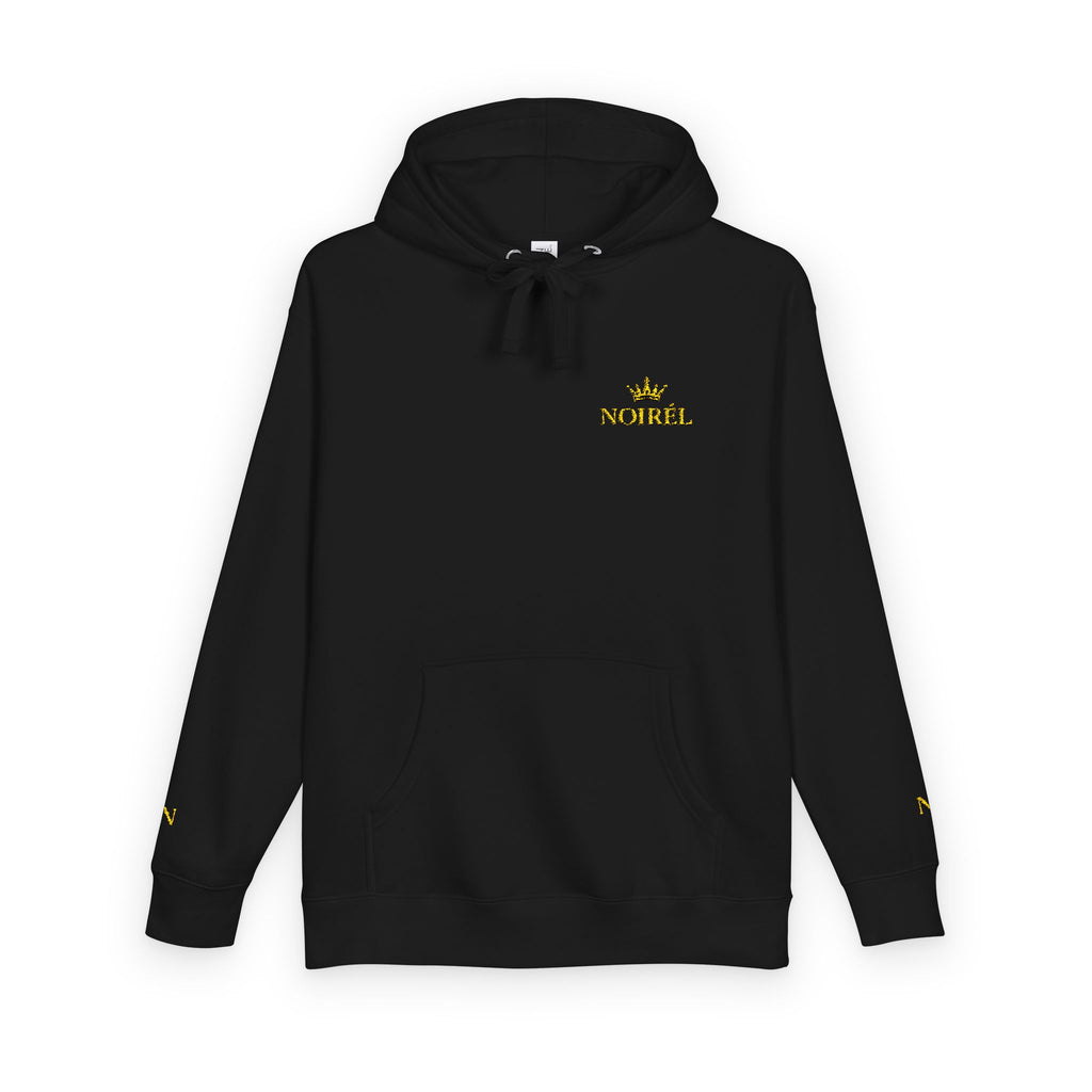NOIRÉL Crown Royalty Hoodie – Black Fleece mit Gold Crest