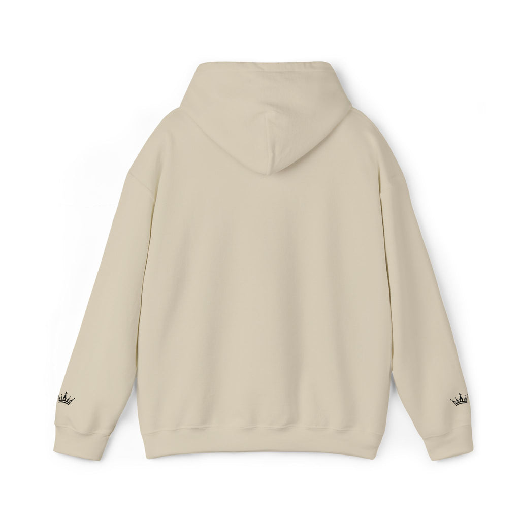 NOIRÉL Script Hoodie – Schwarz gesticktes Logo