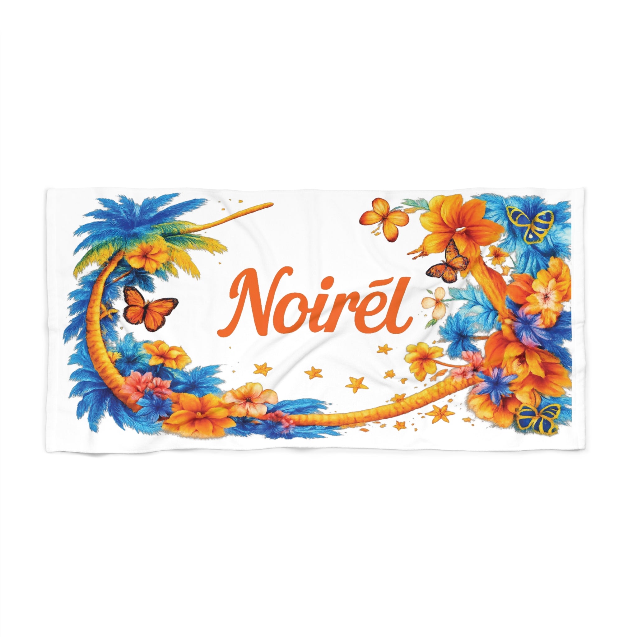 NOIRÉL Beach Towel – Minimal White
