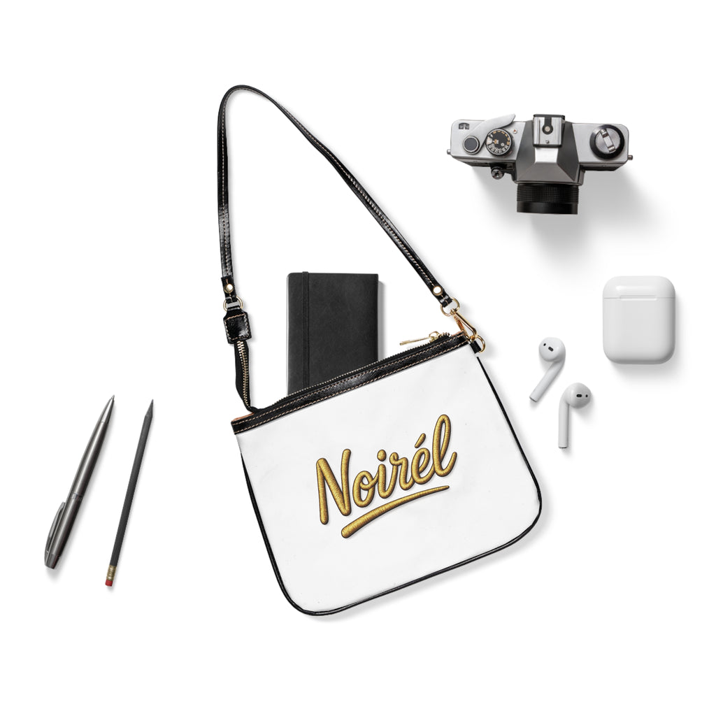 Noirél Small Shoulder Bag — Elegant Script Crossbody Purse
