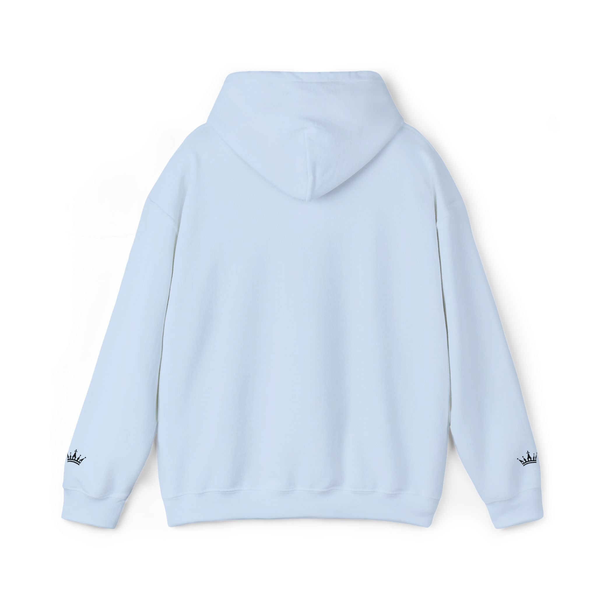 NOIRÉL Script Hoodie – Schwarz gesticktes Logo