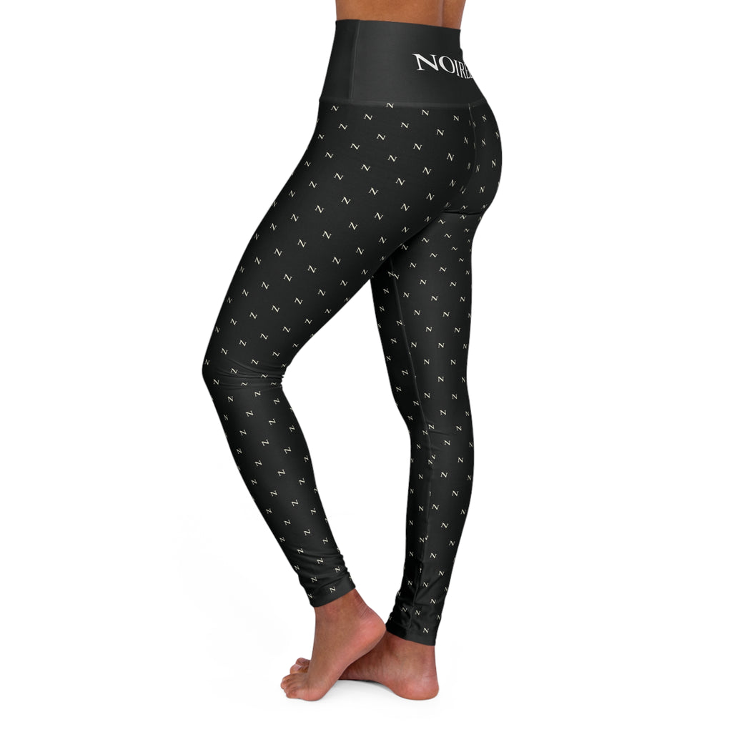 NOIRÉL Yoga Leggings – Black White All Over