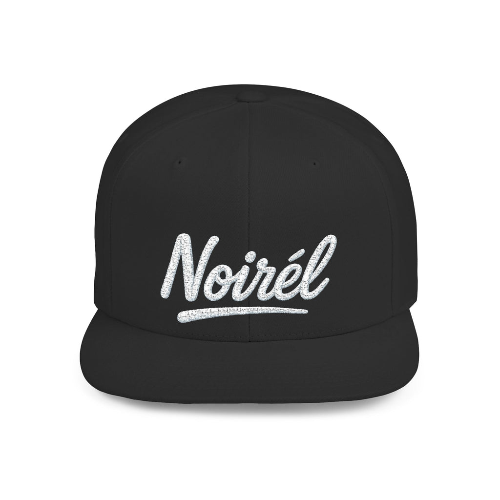 Snapback Hat — 'Nohel' Script Flat-Bill Baseball Cap 