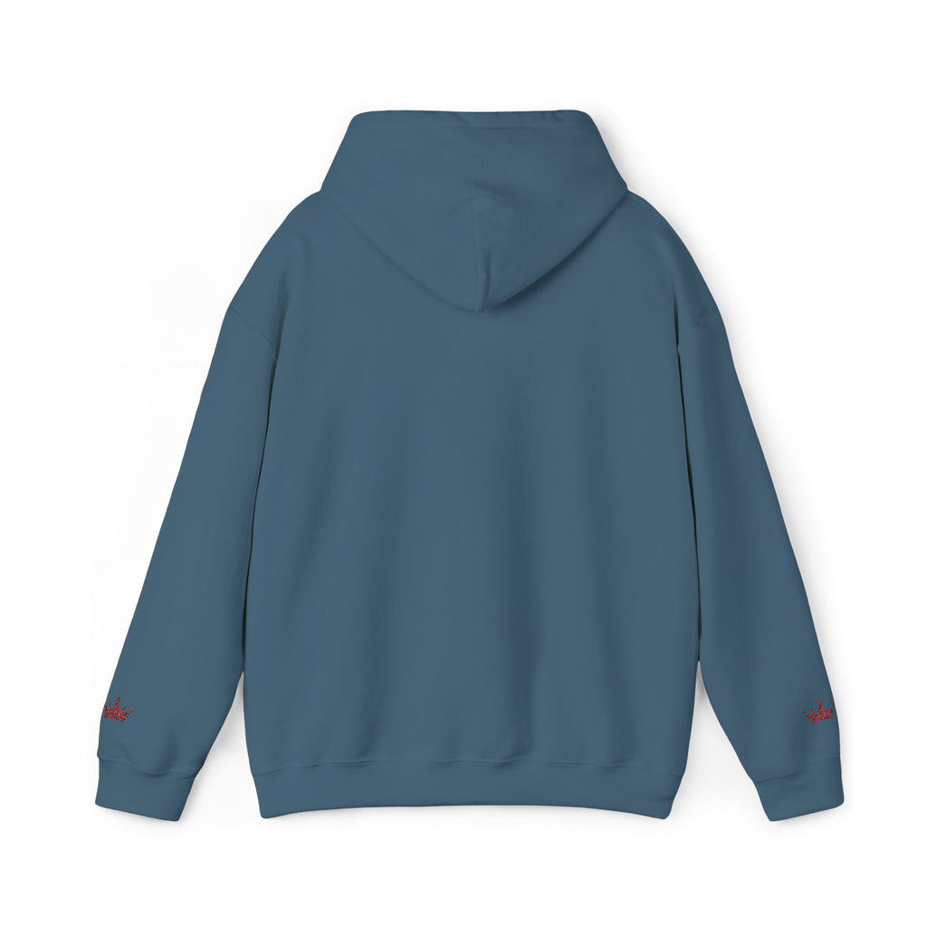 NOIRÉL Script Hoodie – Rot gesticktes Logo