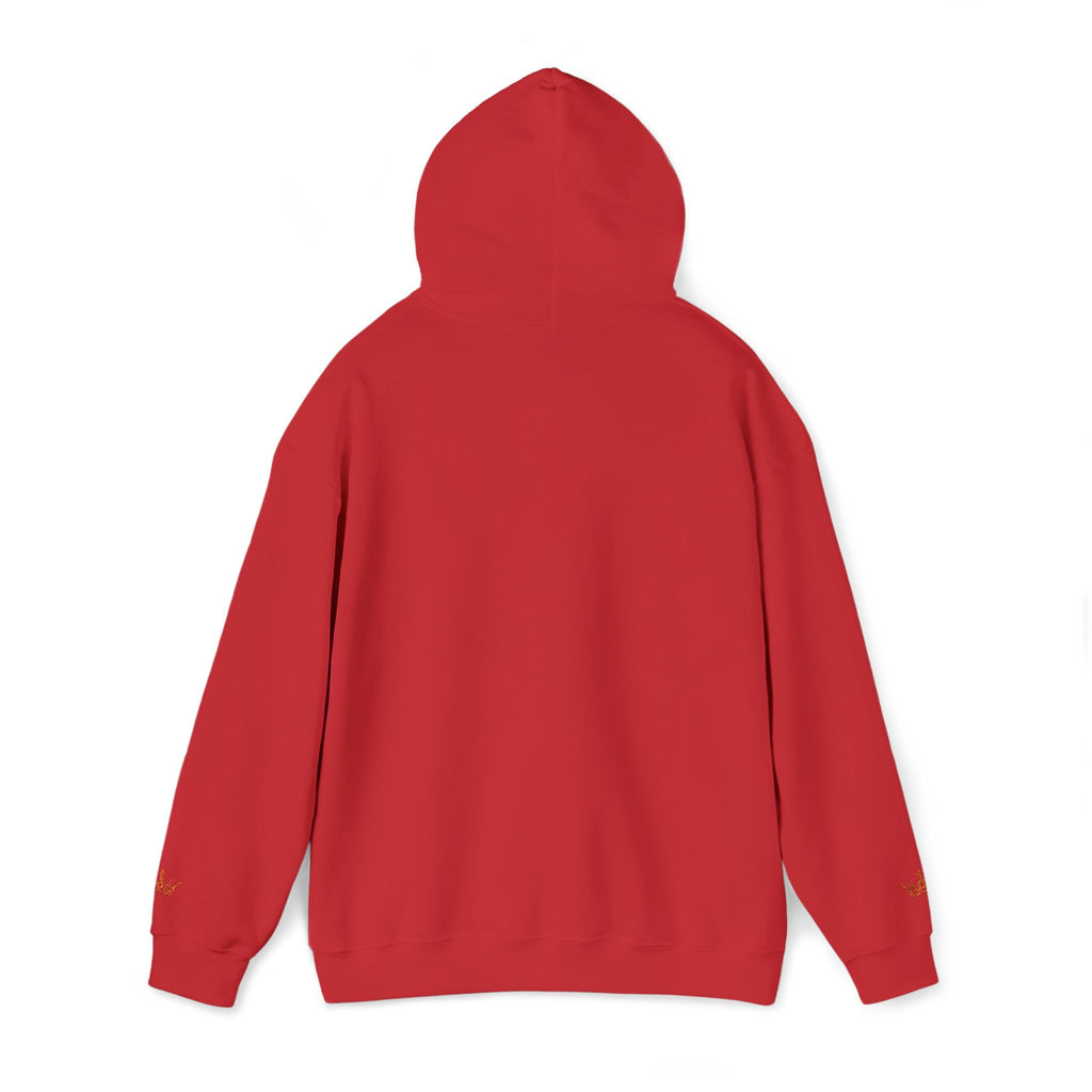 NOIRÉL Script Hoodie – Orange gesticktes Logo