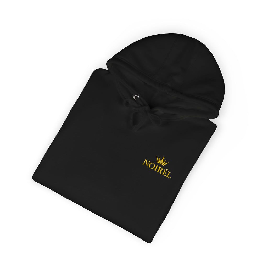 NOIRÉL Crown Royalty Hoodie – Black Fleece mit Gold Crest