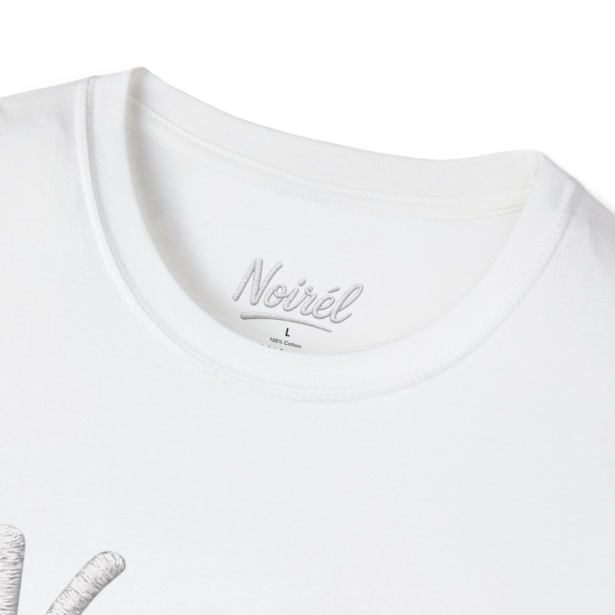 Noirél Script T-Shirt — Elegant Retro Cursive Tee