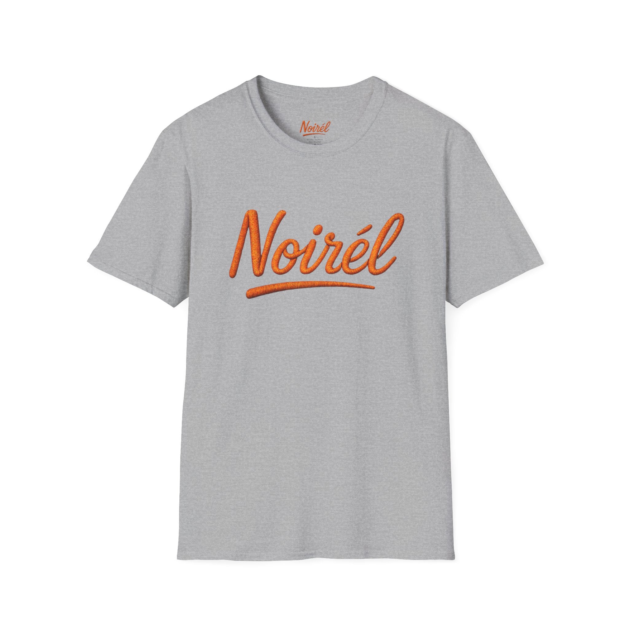 Noirél Script T-Shirt — Retro Handwritten Logo Tee