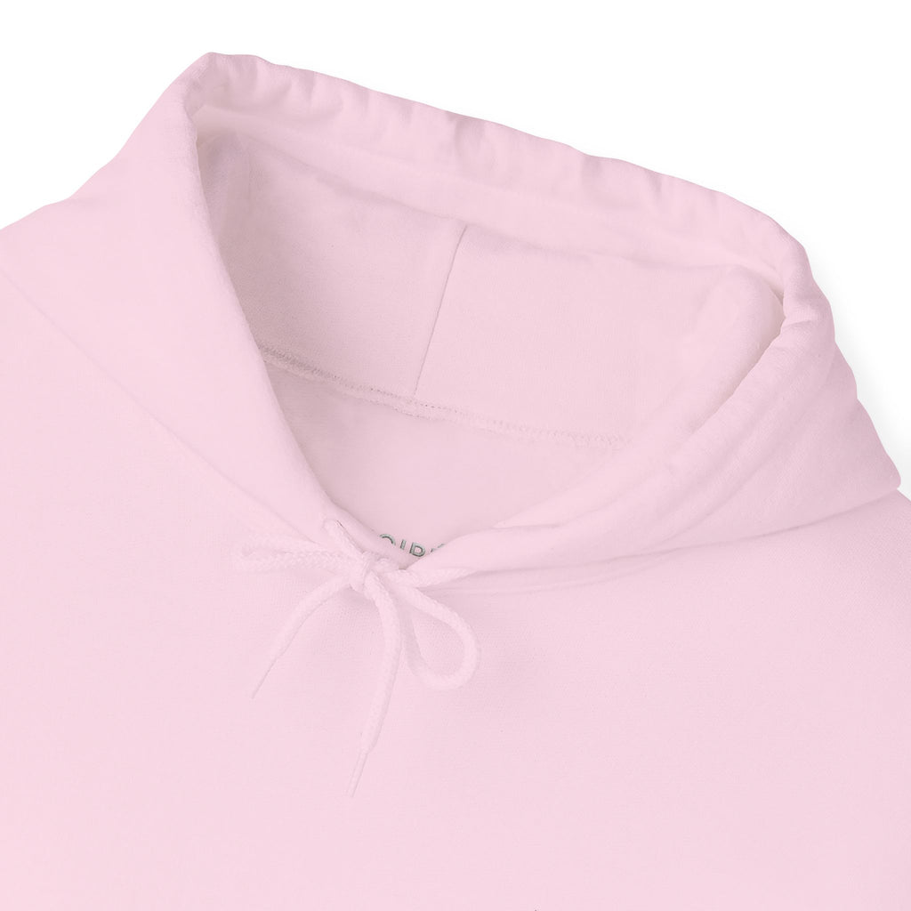 NOIRÉL Script Hoodie – Weiß gesticktes Logo