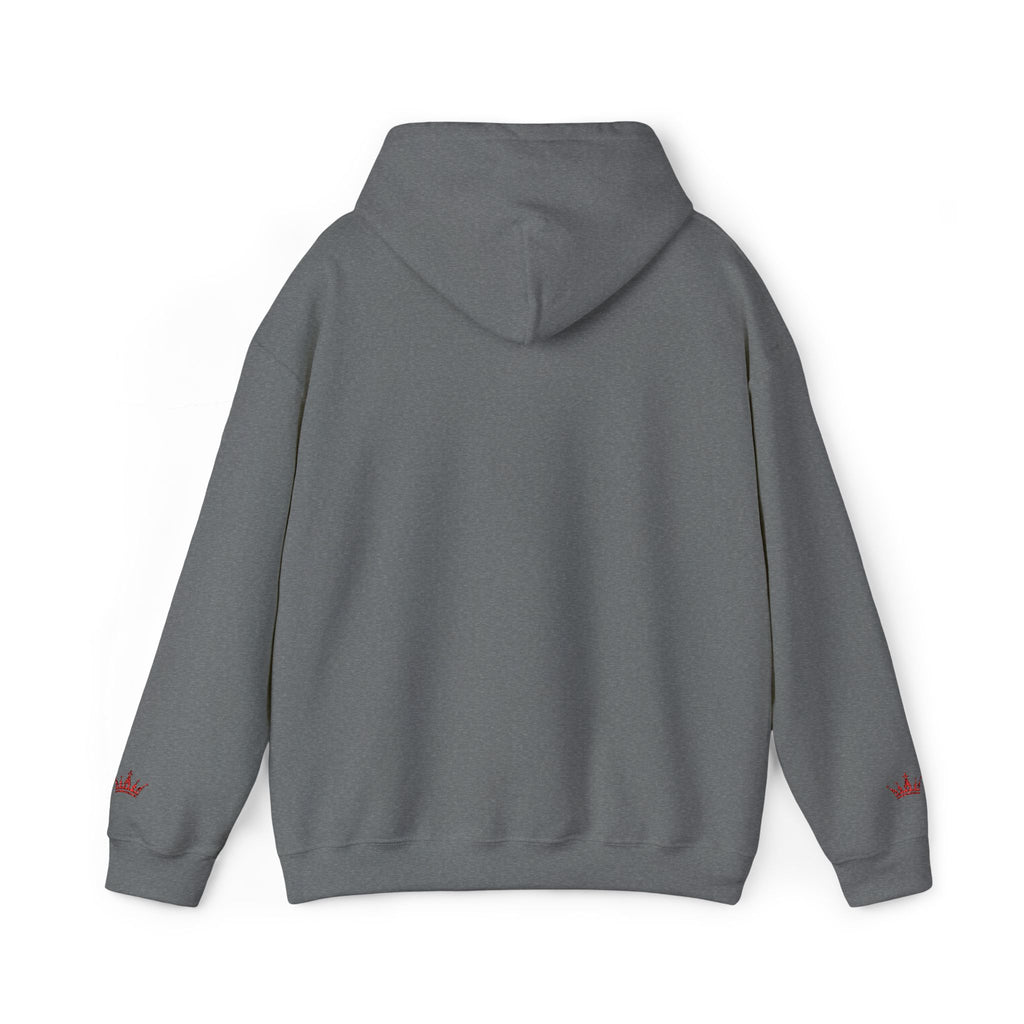 NOIRÉL Script Hoodie – Rot gesticktes Logo