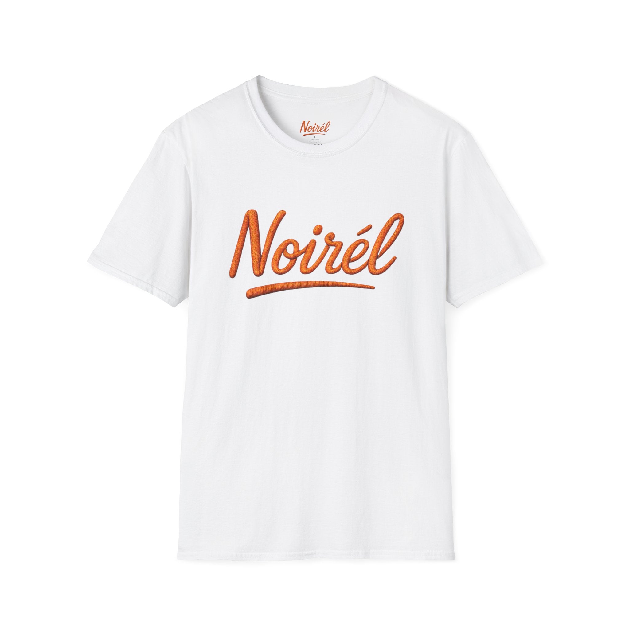 Noirél Script T-Shirt — Retro Handwritten Logo Tee