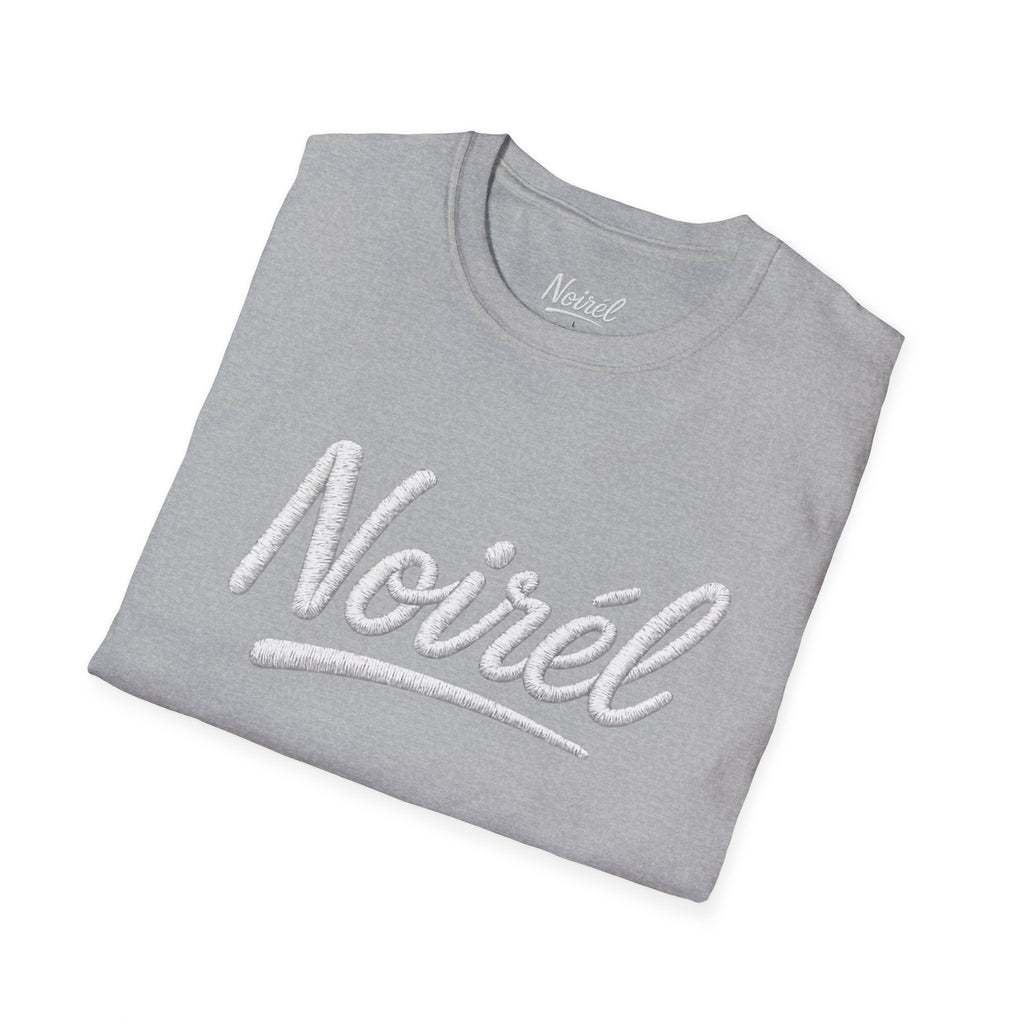 NOIRÉL T-Shirt – White Script Print