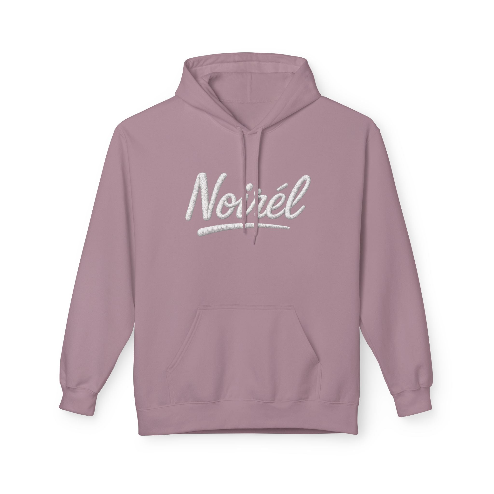 NOIREL Hoodie – white Script Print