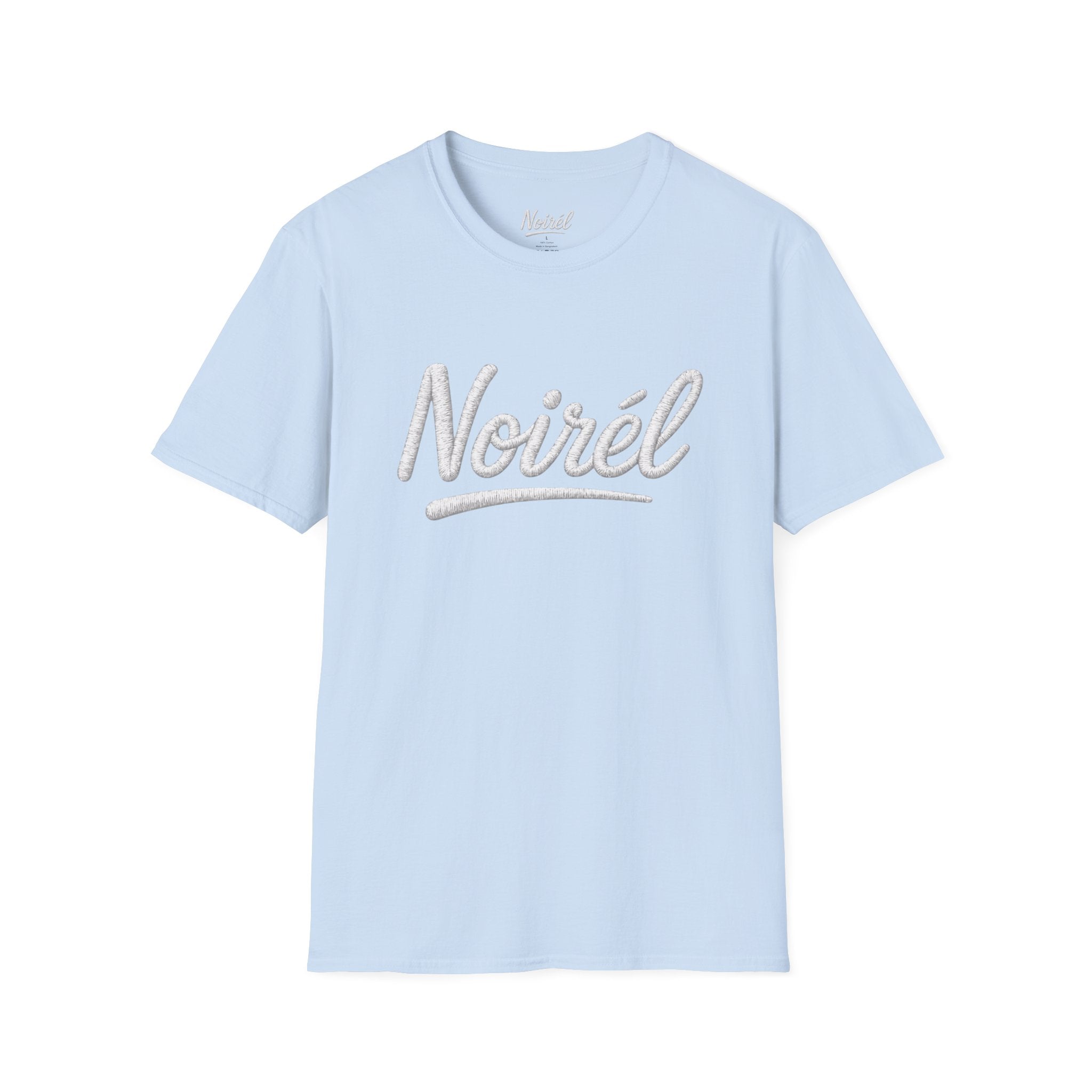 Noirél Script T-Shirt — Elegant Retro Cursive Tee
