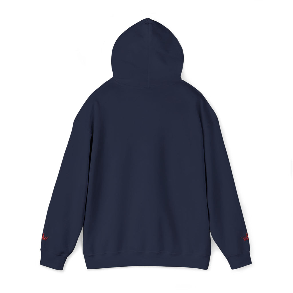 NOIRÉL Script Hoodie – Rot gesticktes Logo