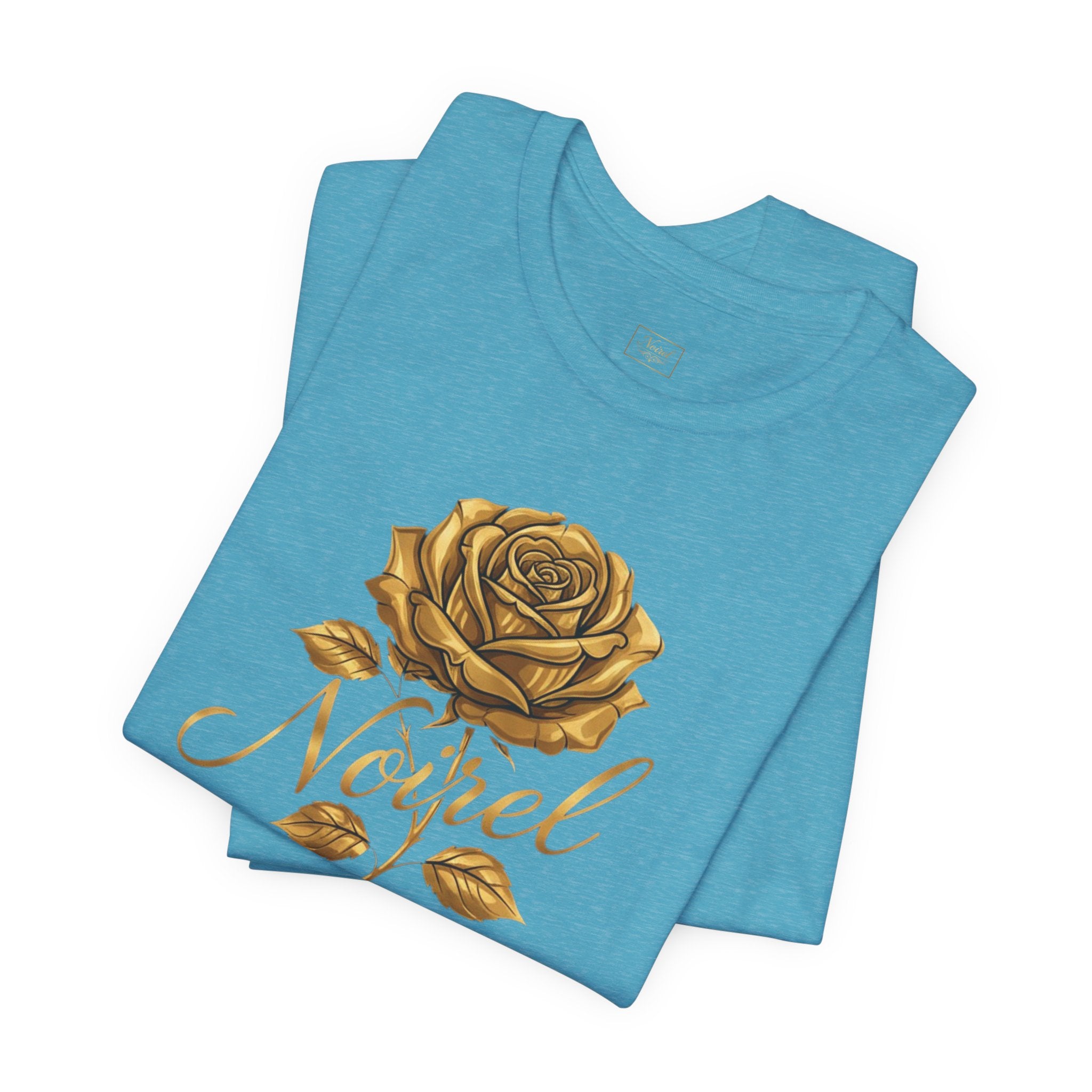 NOIRÉL T-Shirt – Gold Rose Angel