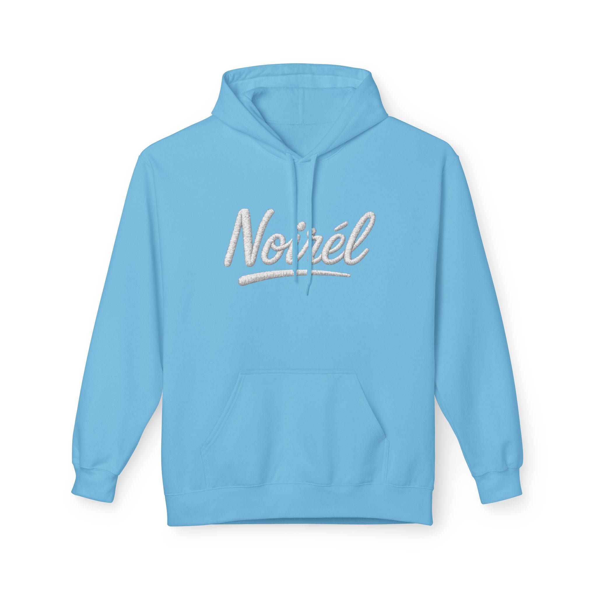 NOIREL Hoodie – white Script Print