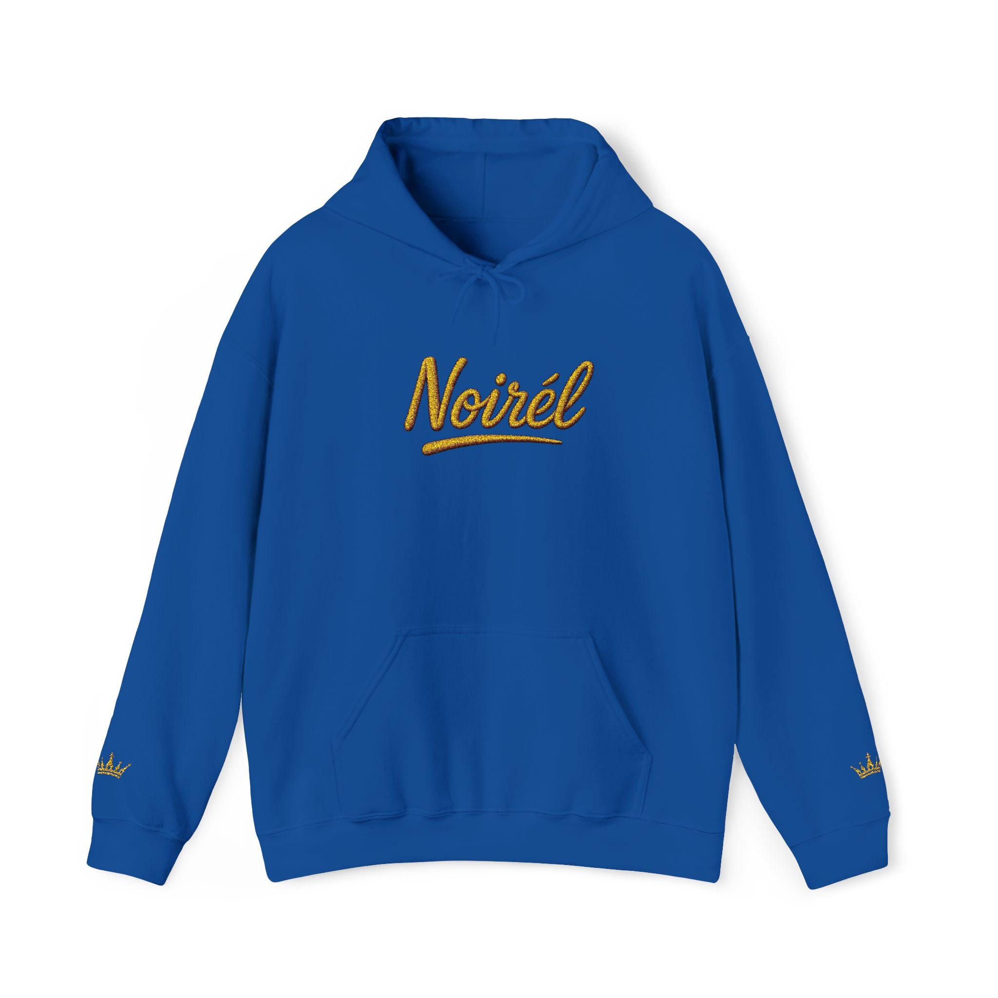 NOIRÉL Script Hoodie – Gold gesticktes Logo