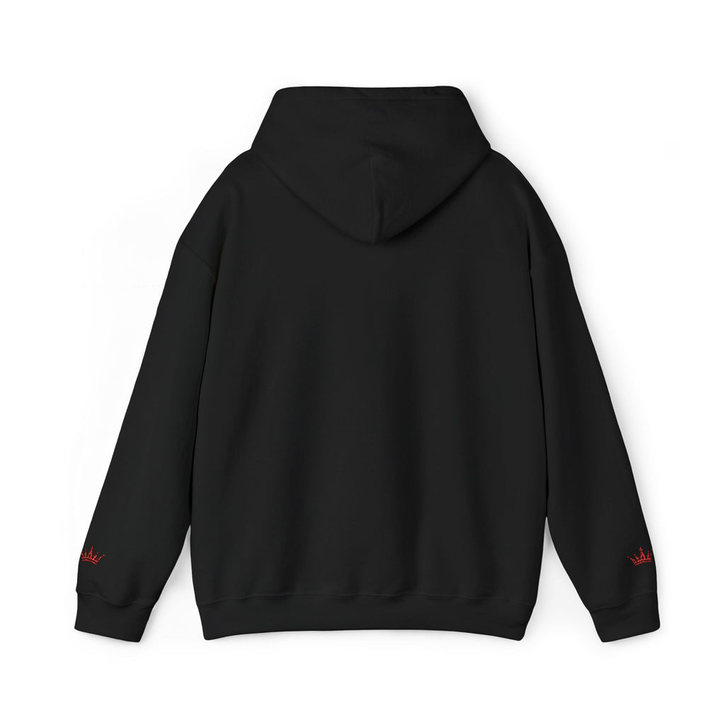 NOIRÉL Script Hoodie – Rot gesticktes Logo