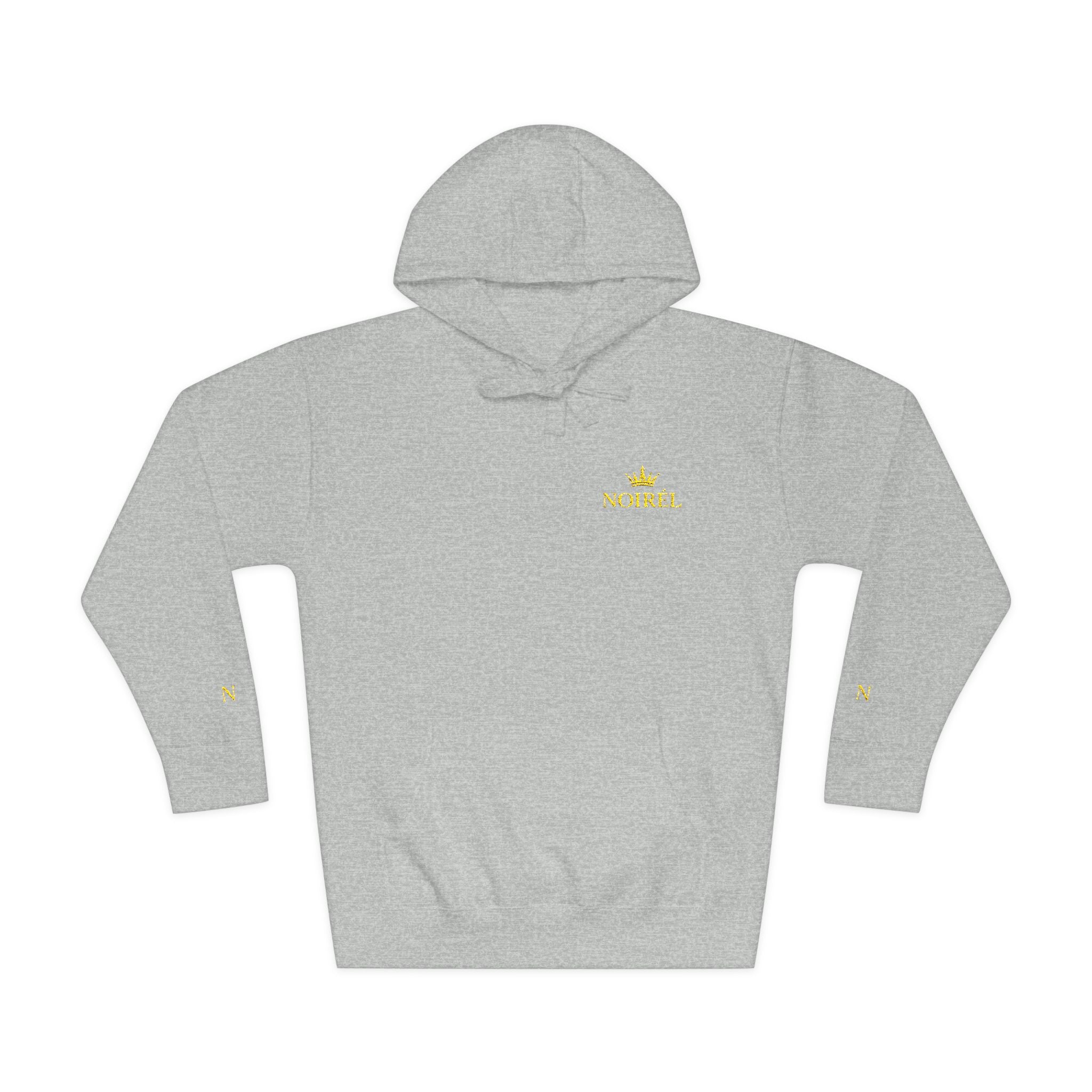 NOIRÉL Crown Royalty Hoodie – Black Fleece mit Gold Crest