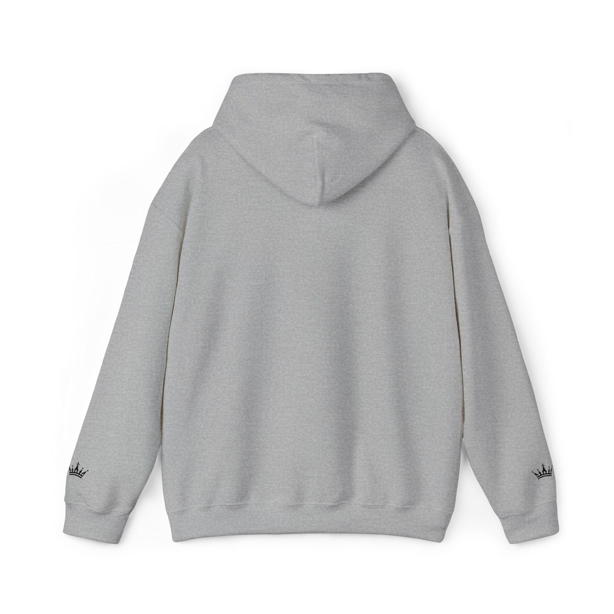 NOIRÉL Script Hoodie – Schwarz gesticktes Logo