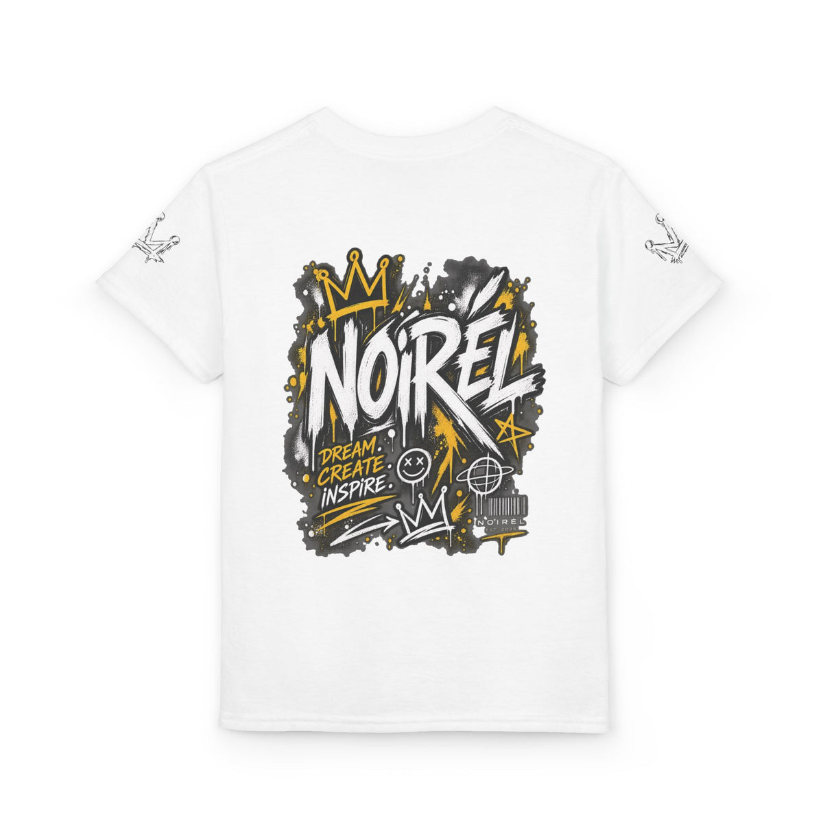 Noirel Kinder T-Shirt – „Graffiti Crown“ Urban Streetwear Tee