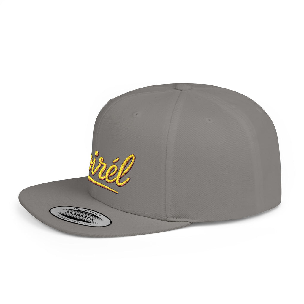 Snapback Hat — 'Noirél' Gold Script Embroidered Flat Bill Cap