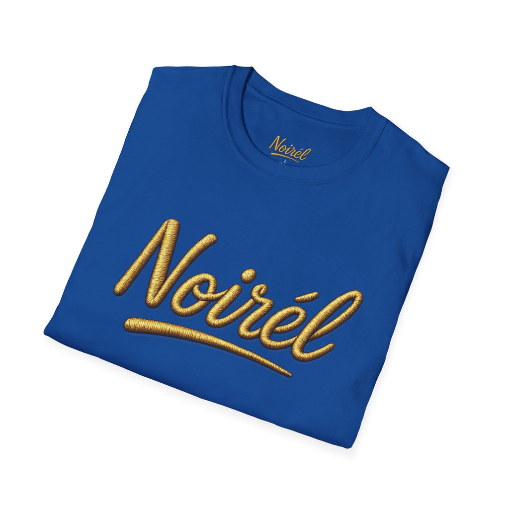 NOIRÉL T-Shirt – Gold Script Print
