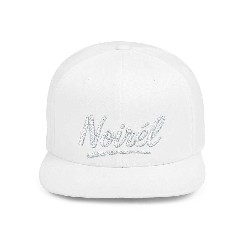 Snapback Hat — 'Nohel' Script Flat-Bill Baseball Cap 