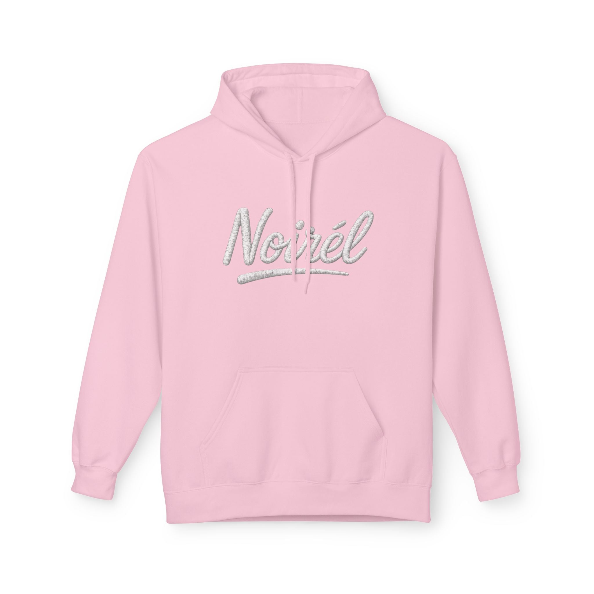 NOIREL Hoodie – white Script Print