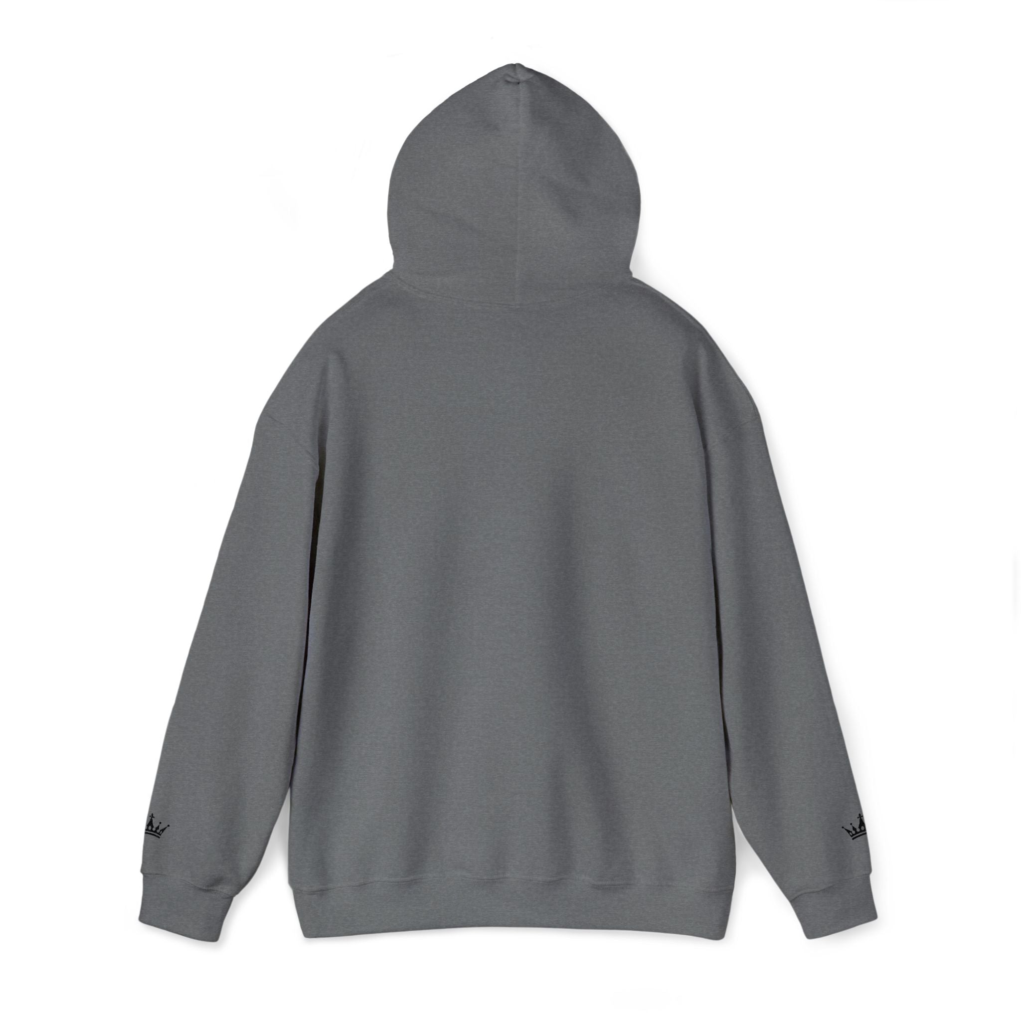 NOIRÉL Script Hoodie – Schwarz gesticktes Logo