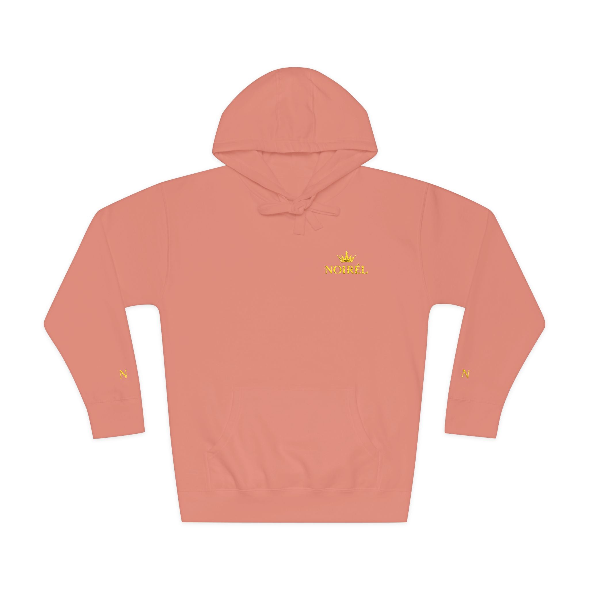 NOIRÉL Crown Royalty Hoodie – Black Fleece mit Gold Crest