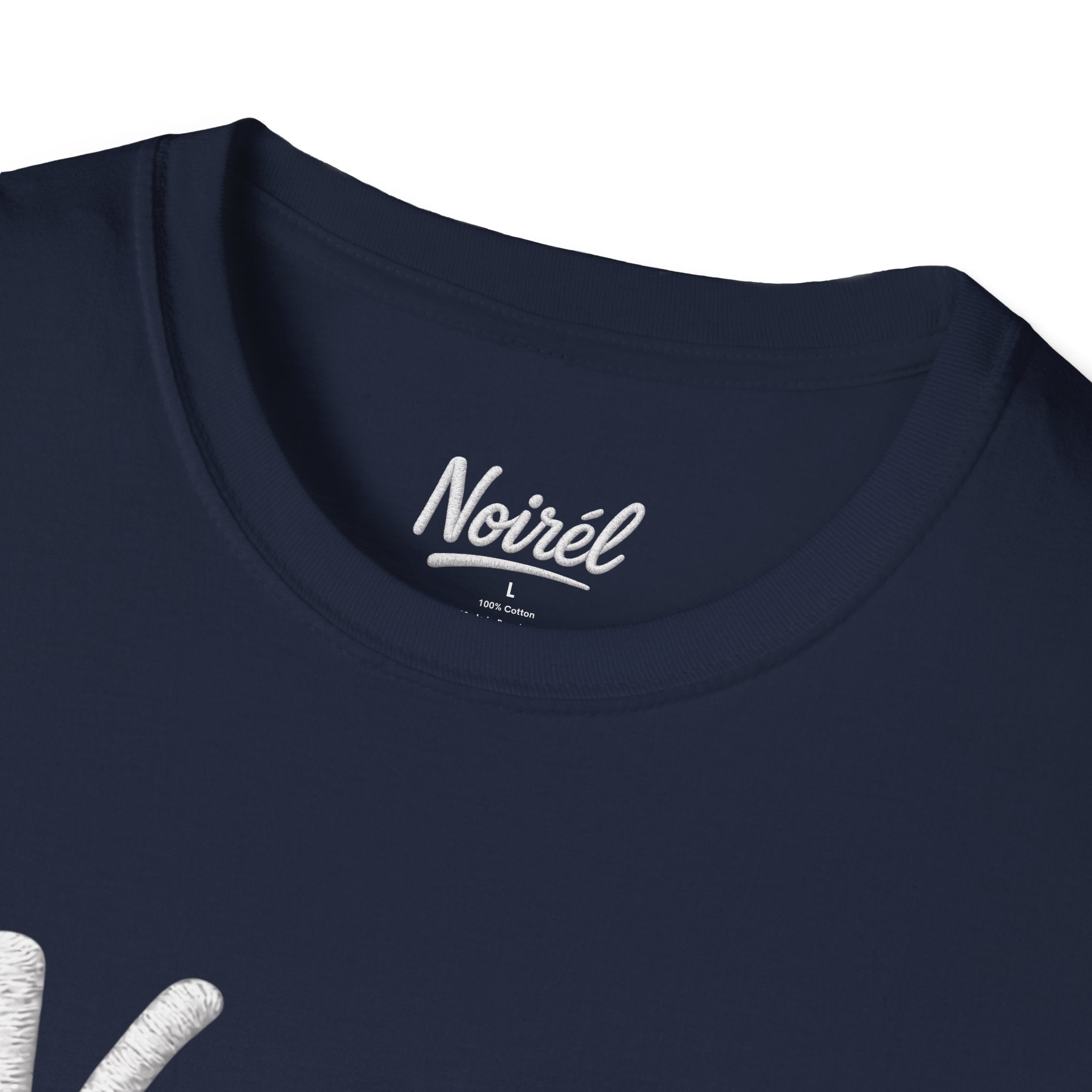 NOIRÉL T-Shirt – White Script Print