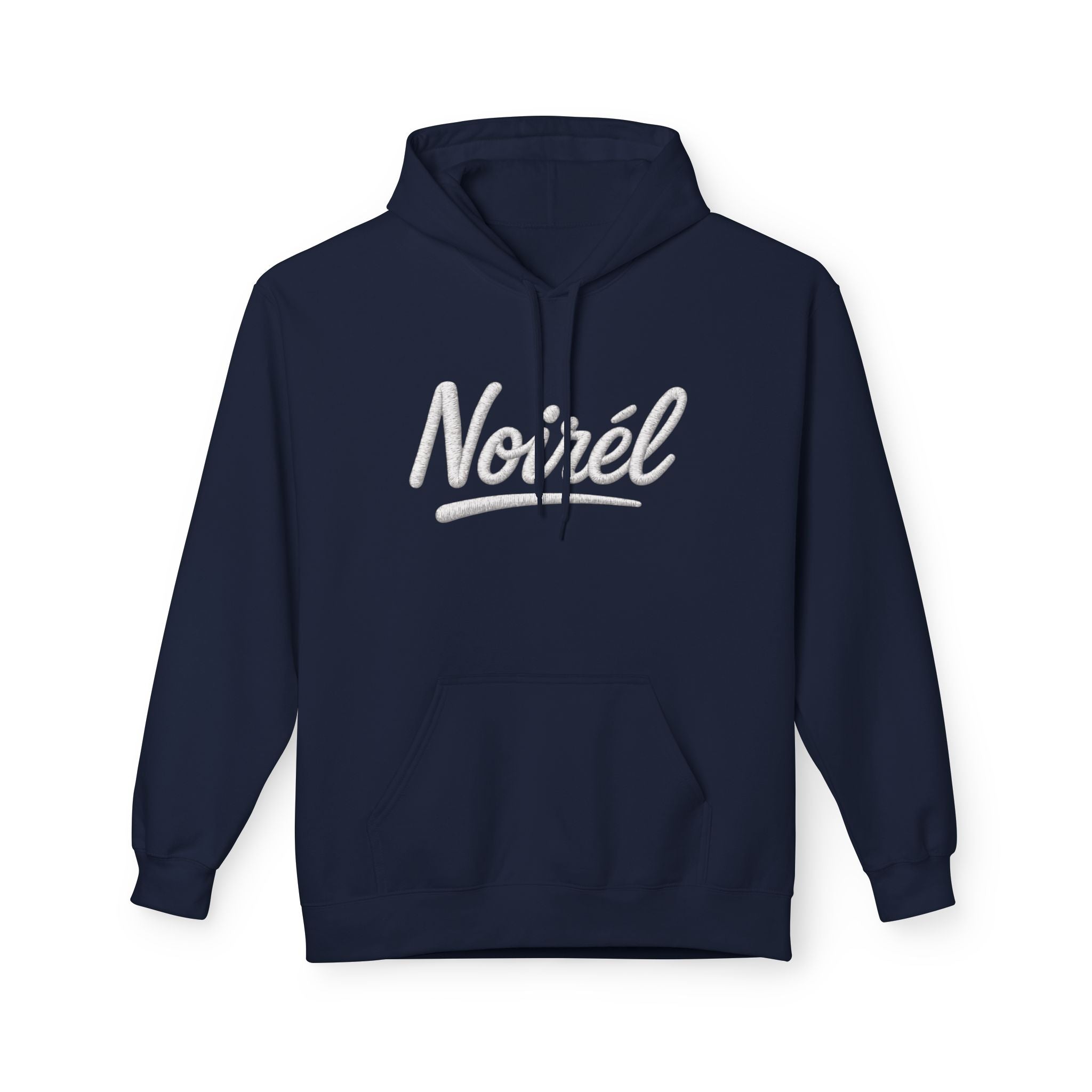 NOIREL Hoodie – white Script Print