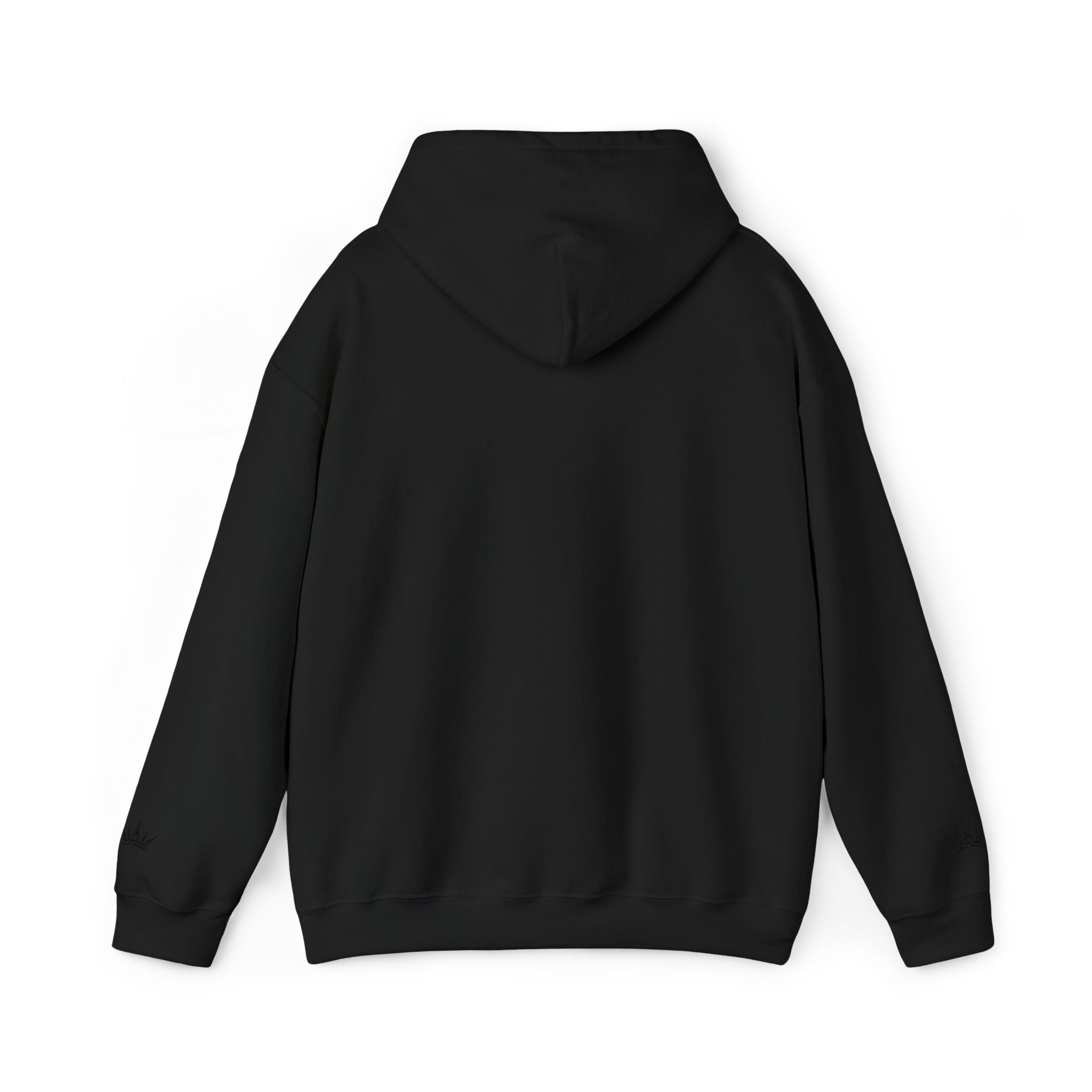 NOIRÉL Script Hoodie – Schwarz gesticktes Logo