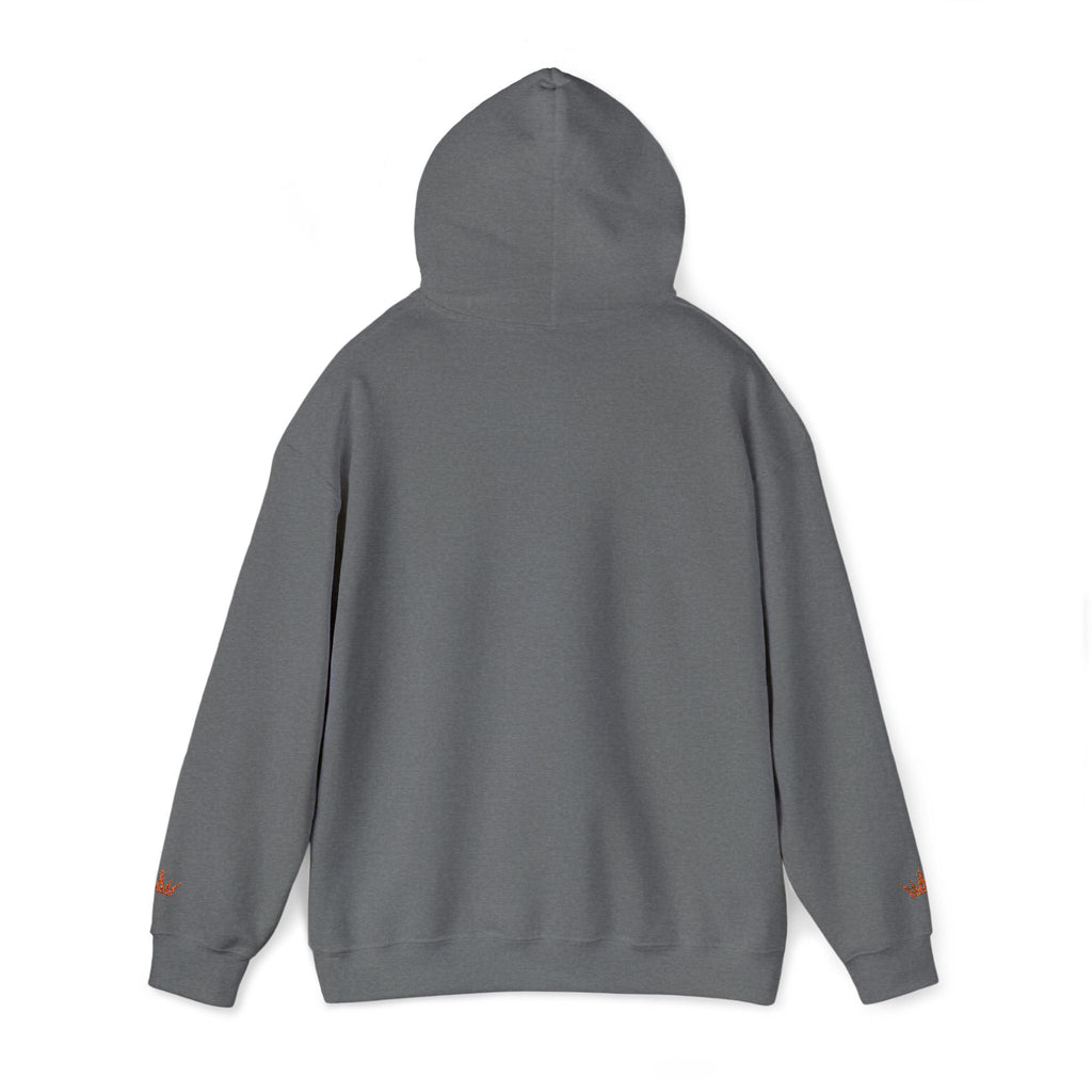 NOIRÉL Script Hoodie – Orange gesticktes Logo