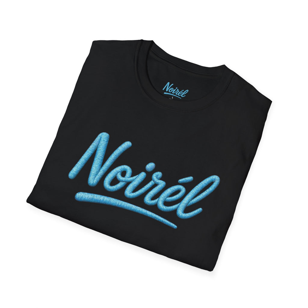 NOIRÉL T-Shirt – Light Blue Script Print