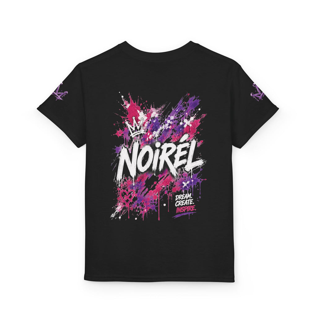 Noirel Kinder T-Shirt – Purple Crown Graffiti Tee