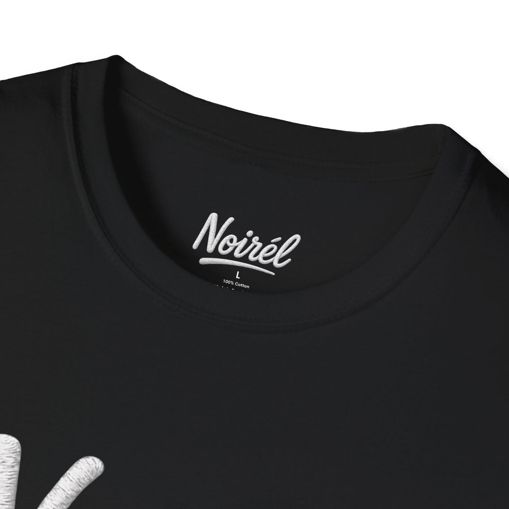 NOIRÉL T-Shirt – White Script Print