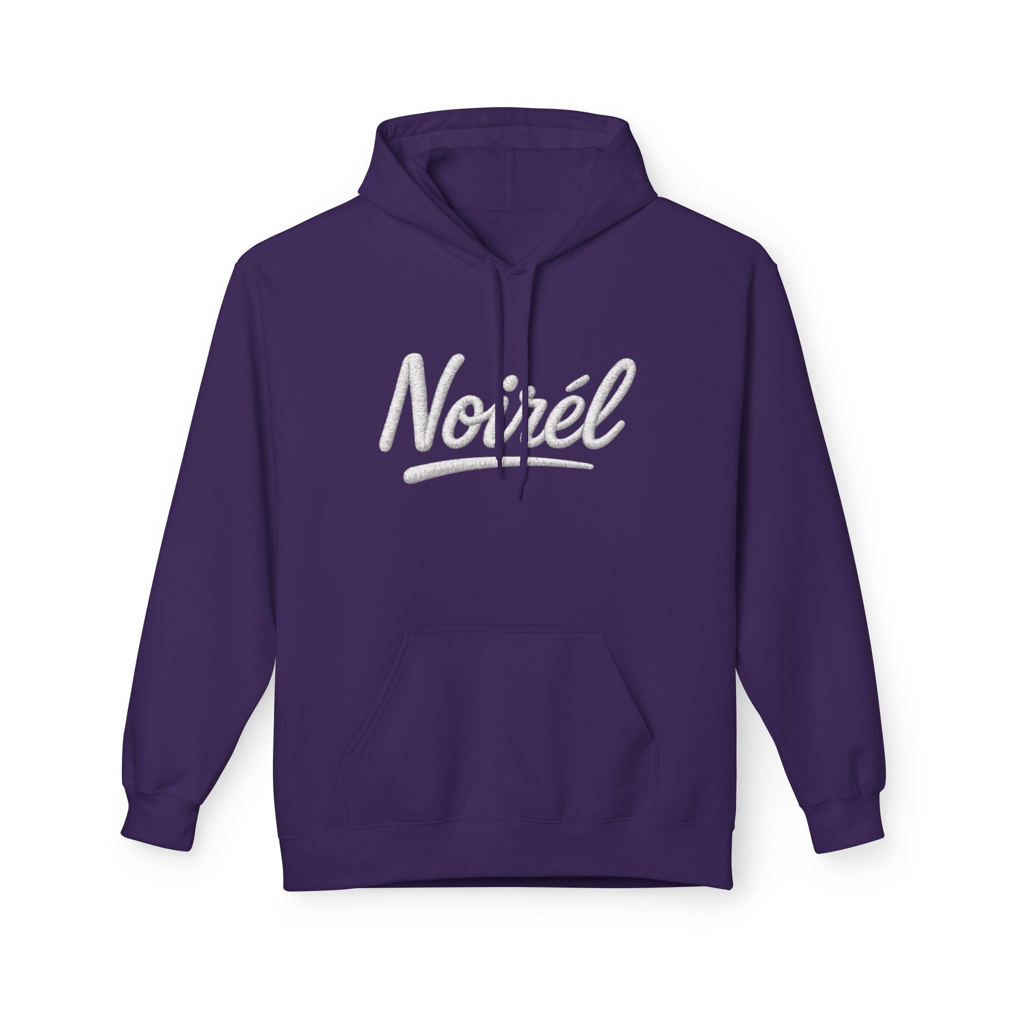 NOIREL Hoodie – white Script Print