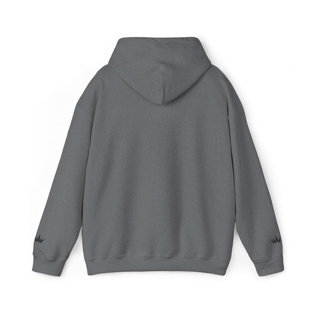 NOIRÉL Script Hoodie – Schwarz gesticktes Logo
