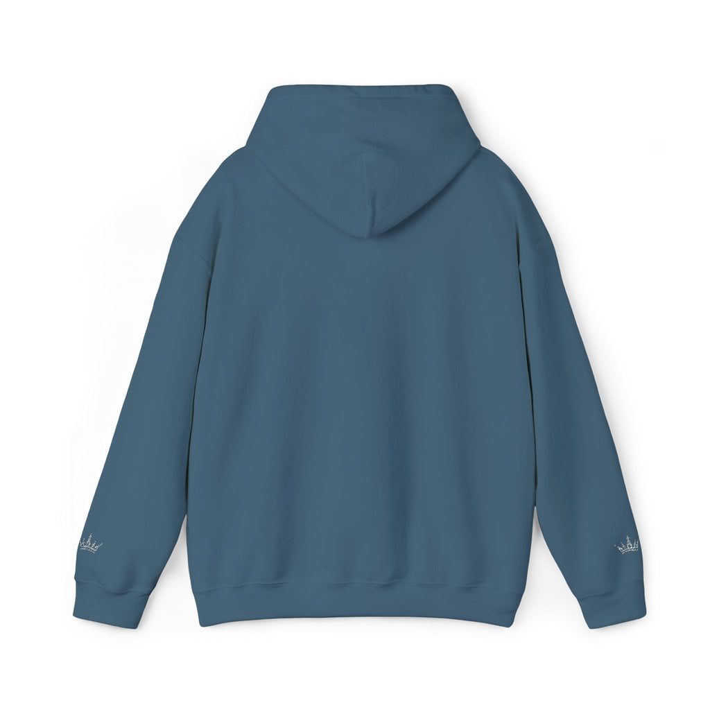NOIRÉL Script Hoodie – Hellblau gesticktes Logo