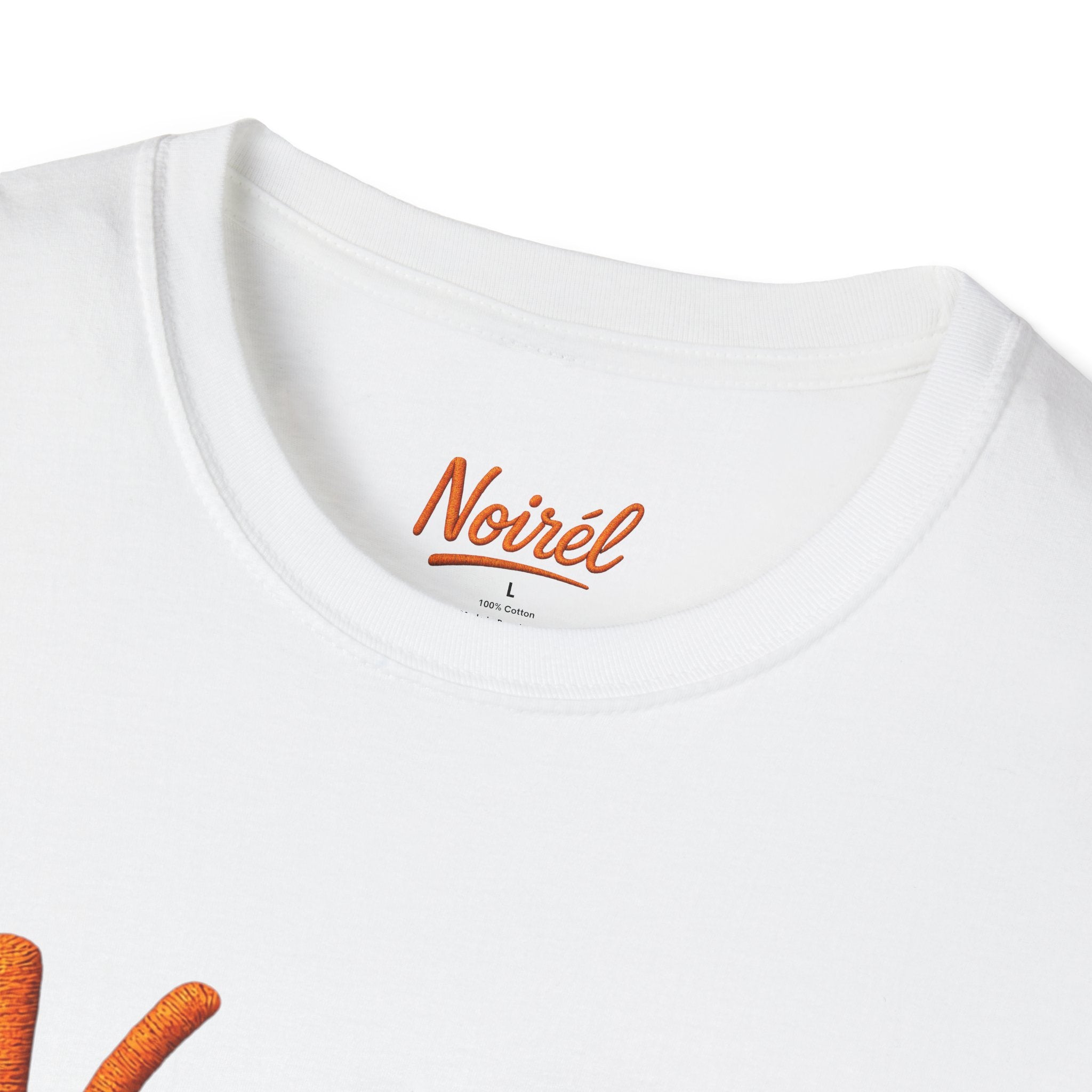 Noirél Script T-Shirt — Retro Handwritten Logo Tee