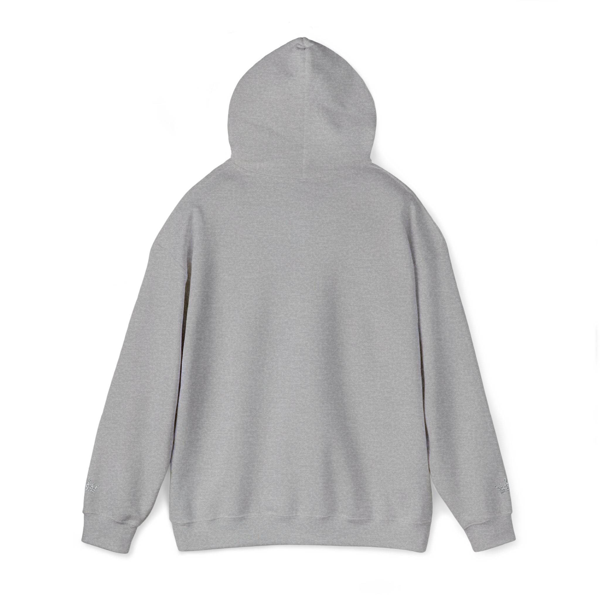 NOIRÉL Script Hoodie – Weiß gesticktes Logo