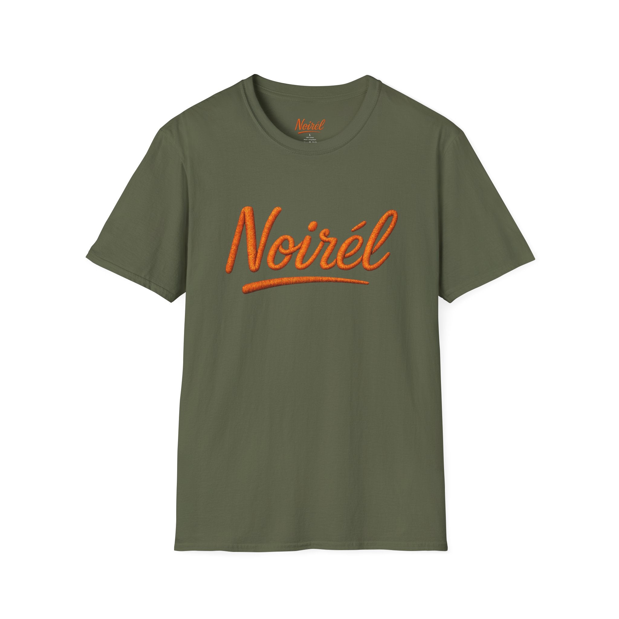 Noirél Script T-Shirt — Retro Handwritten Logo Tee