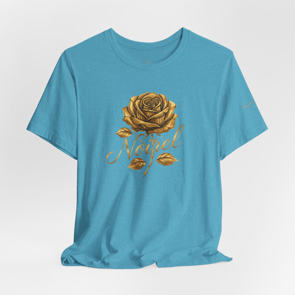 NOIRÉL T-Shirt – Gold Rose Angel