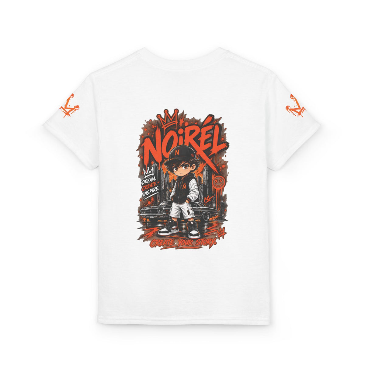 Noirel Kinder T-Shirt – Urban Graffiti Anime Tee