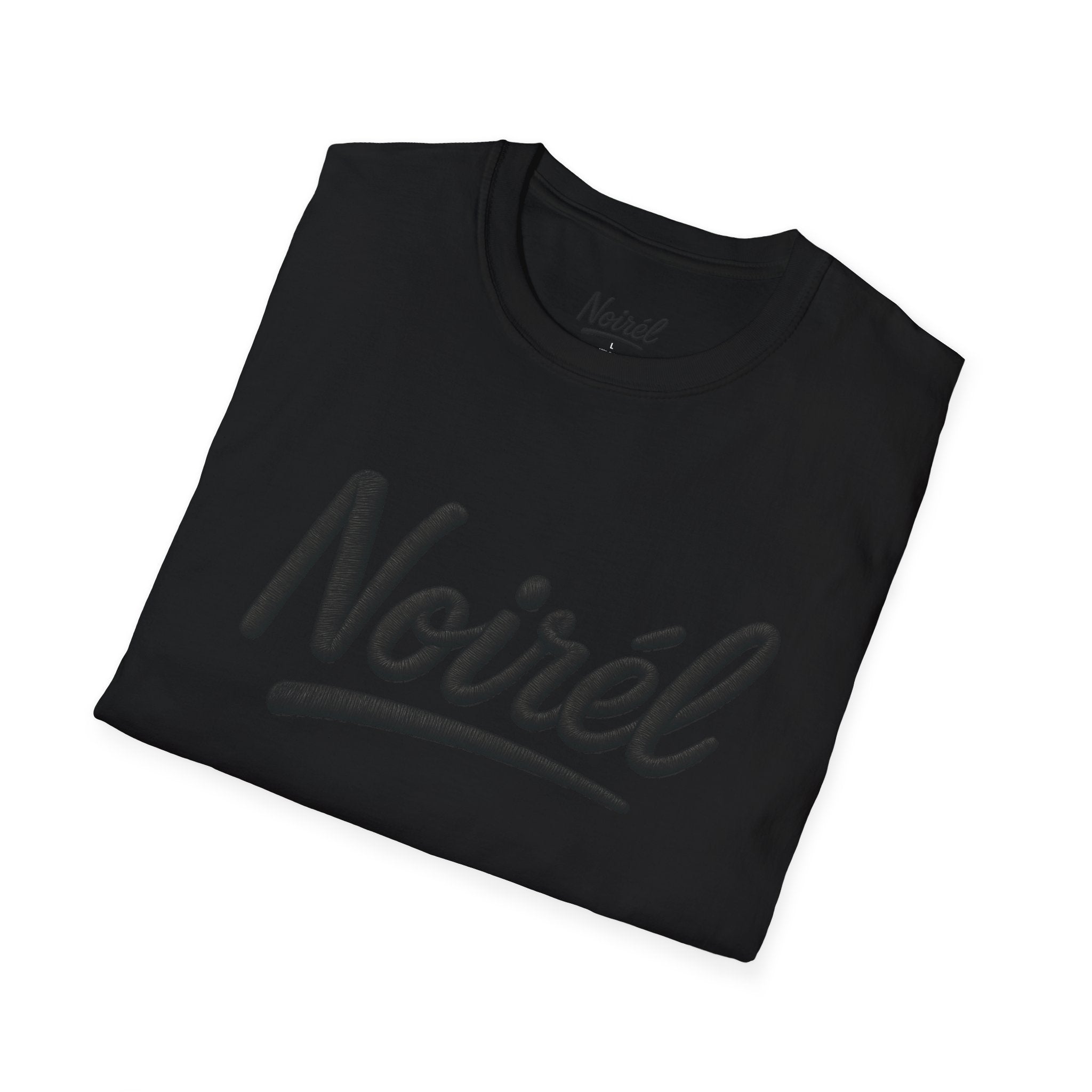 Noirél Script T-Shirt — Minimal Vintage Logo Tee