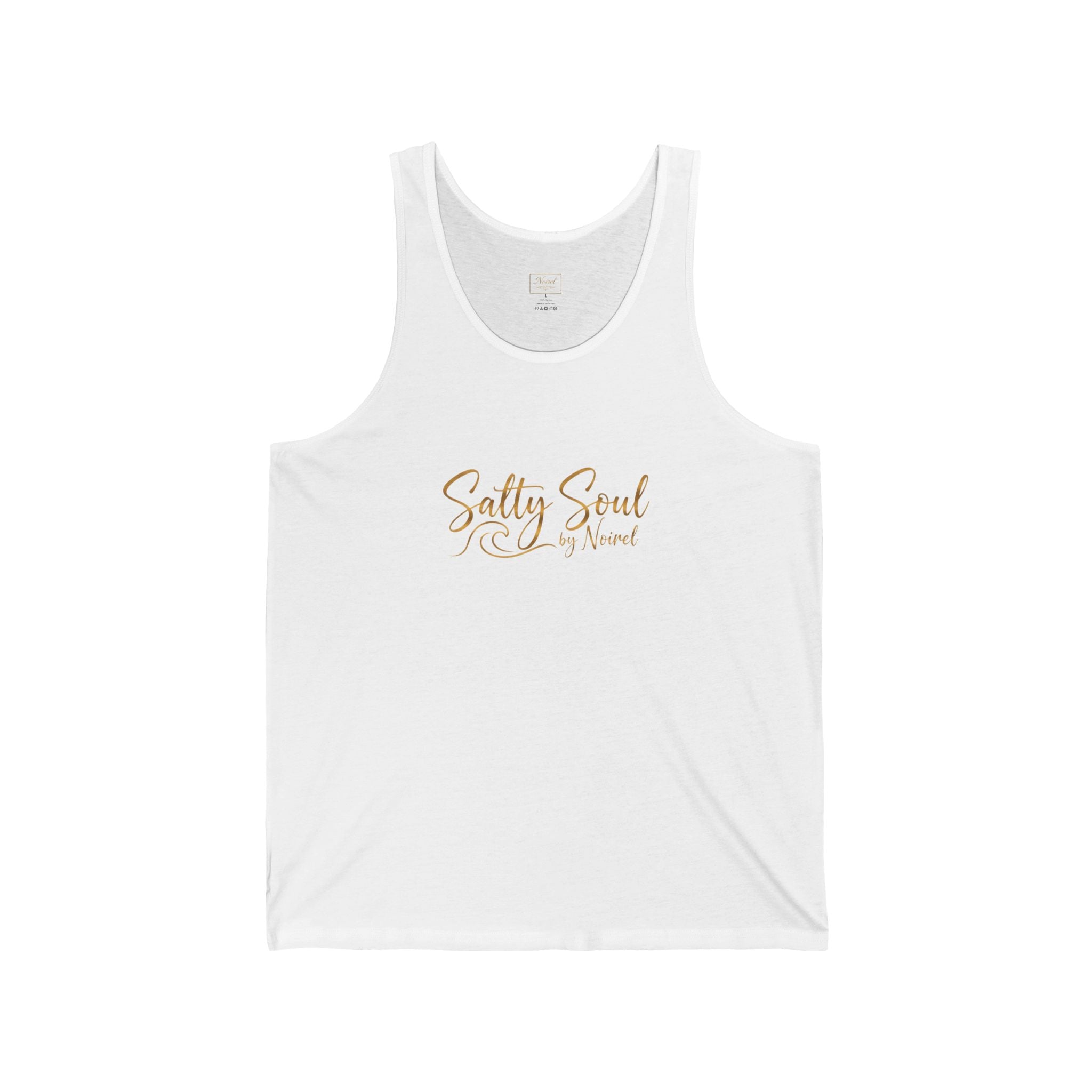 Salty Soul Tank Top — Beachy Script Summer Tank